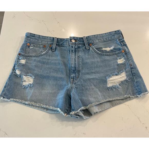 Madewell‎ Relaxed Denim Shorts in Renfield Wash Size 31 - Picture 1 of 8